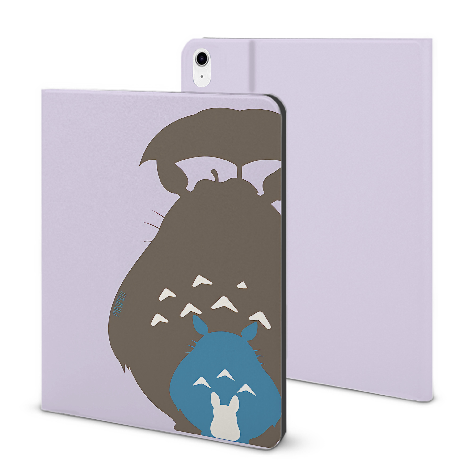 （画像用） となりのトトロ 草壁メイ 草壁サツキ My Neighbor Totoro Satsuki Kusakabe Mei Kusakabe IPad ケース ブック型 PUレザー TPU 耐衝撃 軽量 薄型 ペン収納なし 全面保護 IPad 各モデル対応